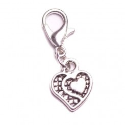 Silver Heart Dangle